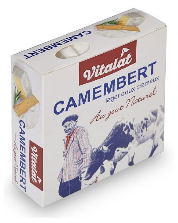 

Сыр мягкий VitaLat CAMEMBERT с белой плесенью 45%, 125 г