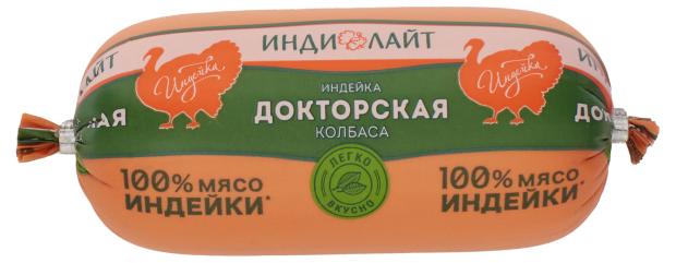 колбаса сыровяленная индилайт sabroso roso в нарезке 70 г Колбаса Индилайт Индейка Докторская батон, 400 г