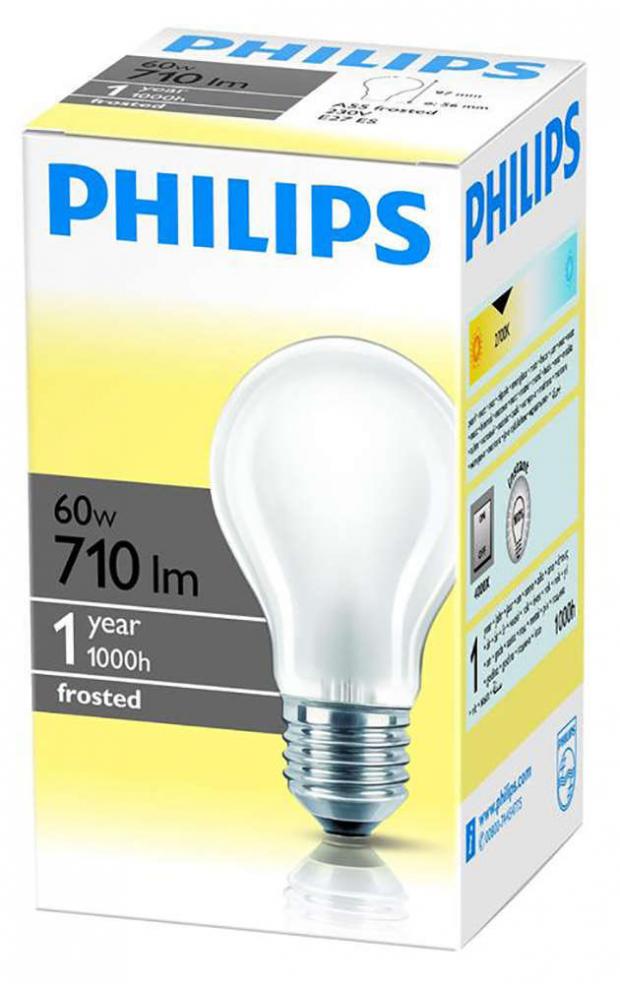 

Лампа накаливания Philips Е27 60 W