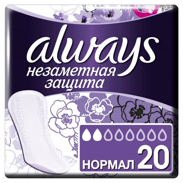 

Прокладки ежедневные Always Normal Незаметная защита, 20 шт