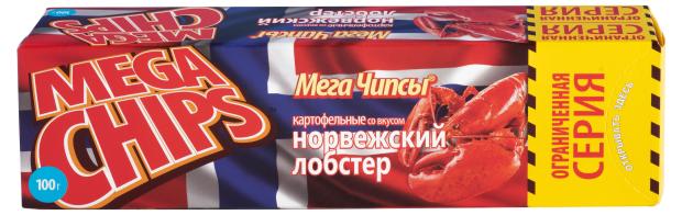 

Чипсы картофельные Mega Chips лобстер, 100 г