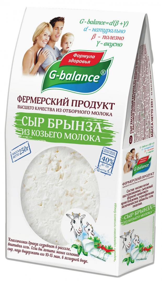 

Сыр рассольный Брынза G-balance 40% БЗМЖ, 250 г