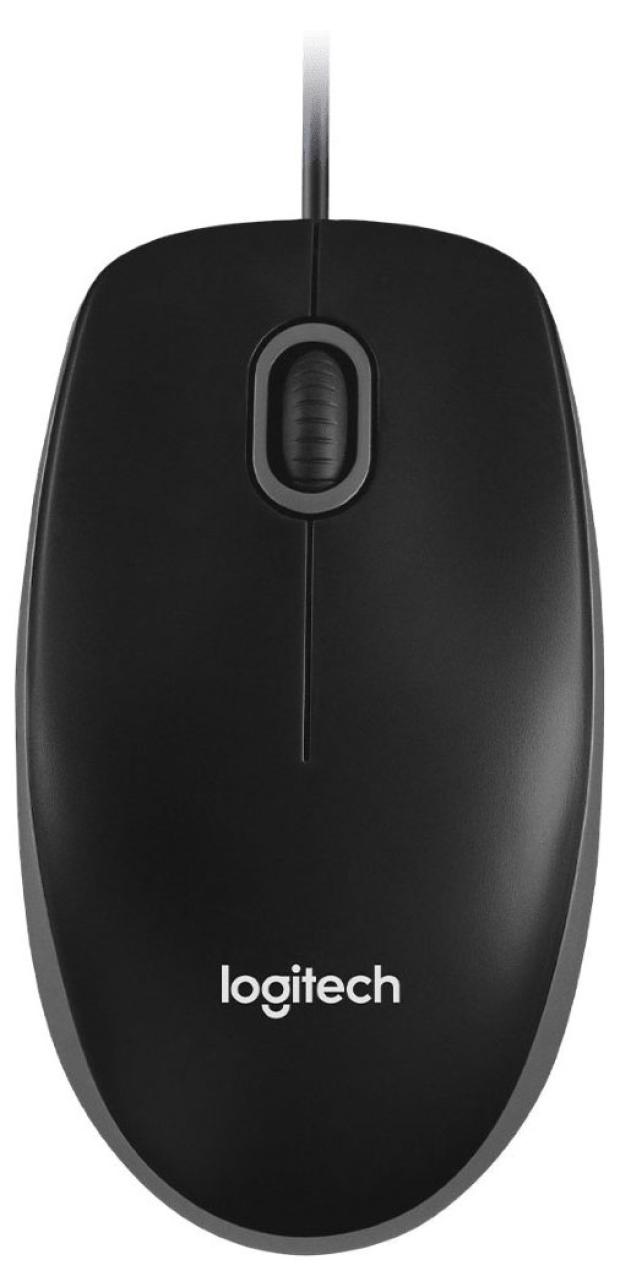 

Мышь проводная Logitech B100 черная