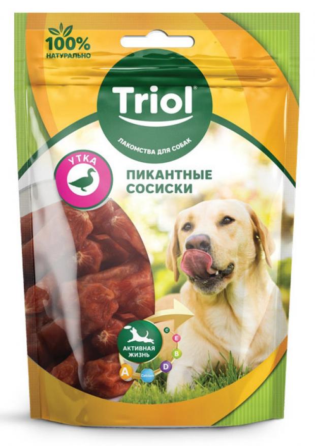 фото Лакомство для собак triol пикантные сосиски из утки, 70 г