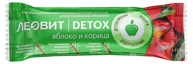 

Батончик детоксикационный «ЛЕОВИТ» Detox с яблоком и корицей, 25 г