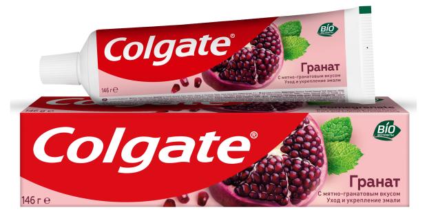 Зубная паста Colgate Гранат с натуральными ингредиентами для укрепления эмали зубов и защиты от кариеса, 100 мл