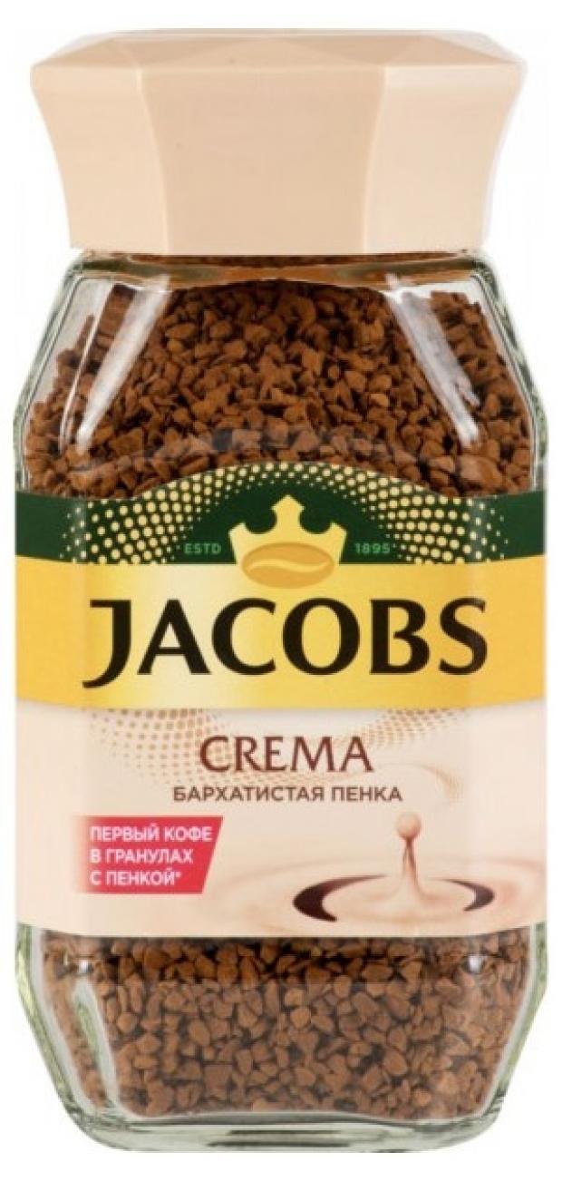 фото Кофе растворимый jacobs crema с бархатистой пенкой, 95 г