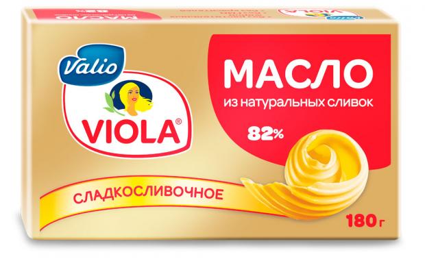 фото Масло сладко-сливочное viola 82%, 180 г