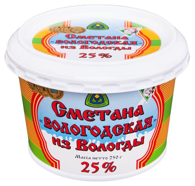 Сметана Из Вологды 25%, 250 г