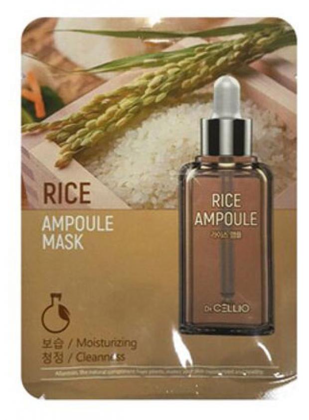 

Ампульная маска для лица Dr. Cellio Ampoule Mask с экстрактом риса, 25 мл