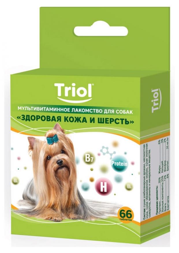 фото Лакомство для собак triol здоровая кожа и шерсть, 33 г