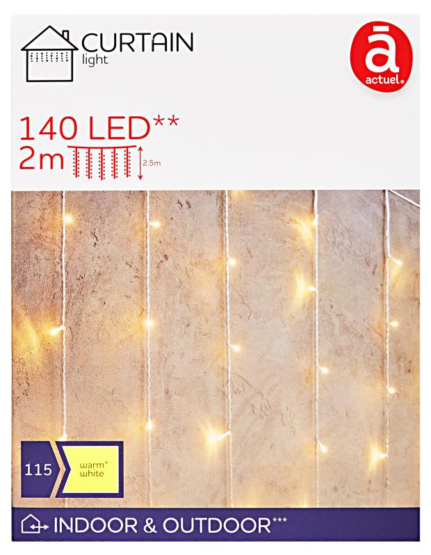 

Электрогирлянда Занавес Actuel 140 LED, 2х2,5 м