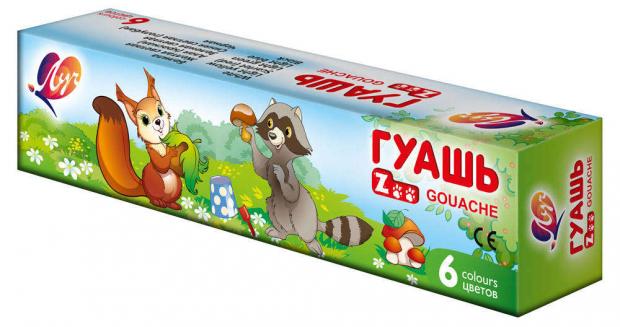 

Гуашь «Луч» ZOO, 6 цветов