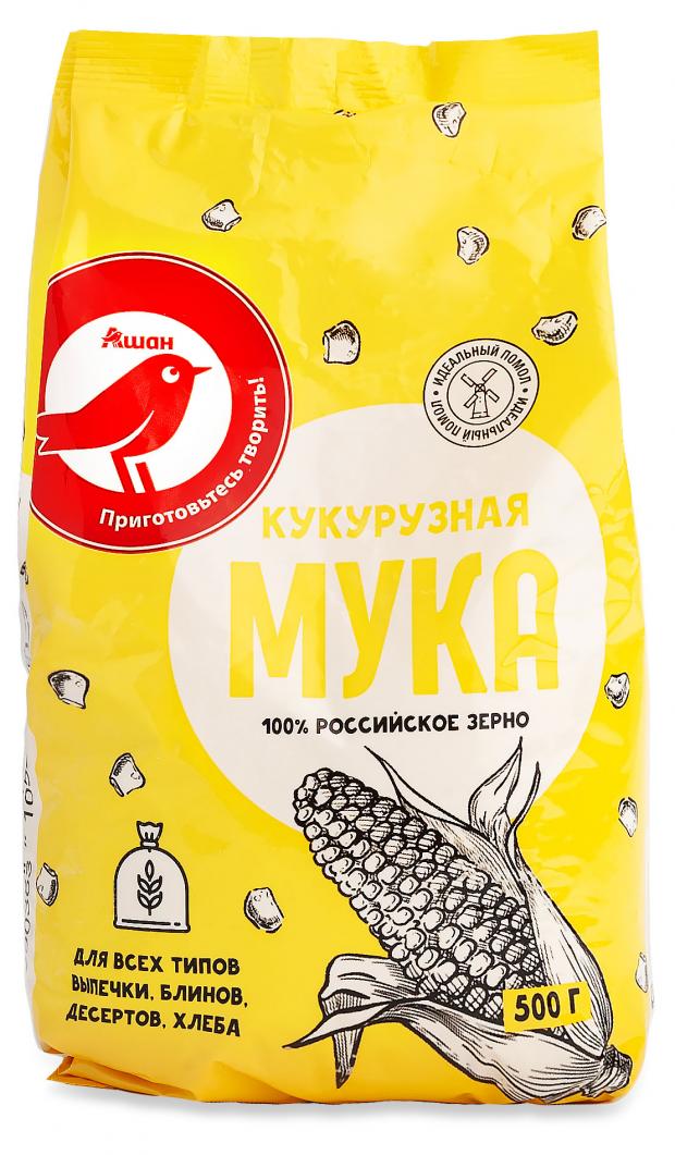 Мука кукурузная АШАН Красная птица, 500 г мука makfa 500 г кукурузная