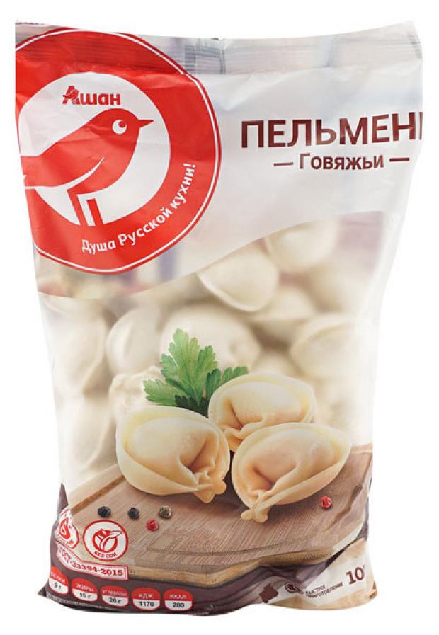 

Пельмени говяжьи АШАН , 1 кг