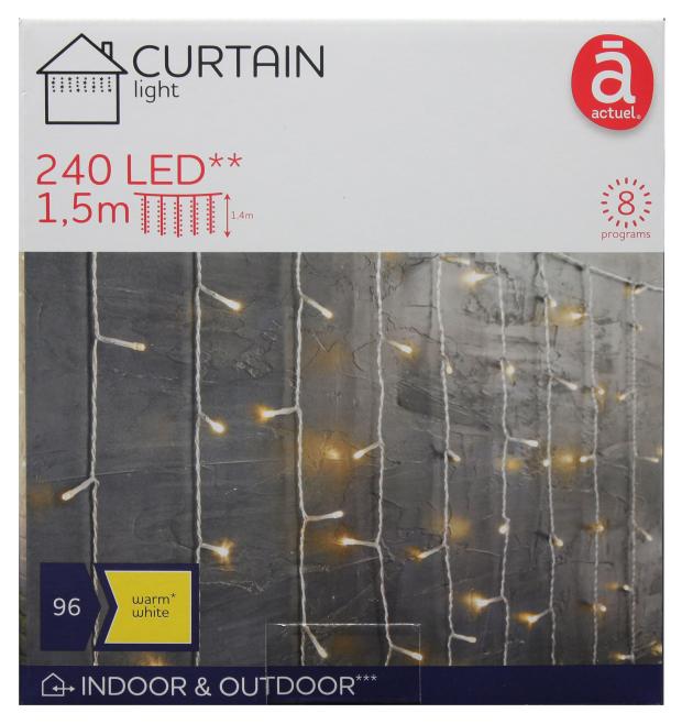 

Электрогирлянда Занавес Actuel 240 LED, 1,5х1,4 м