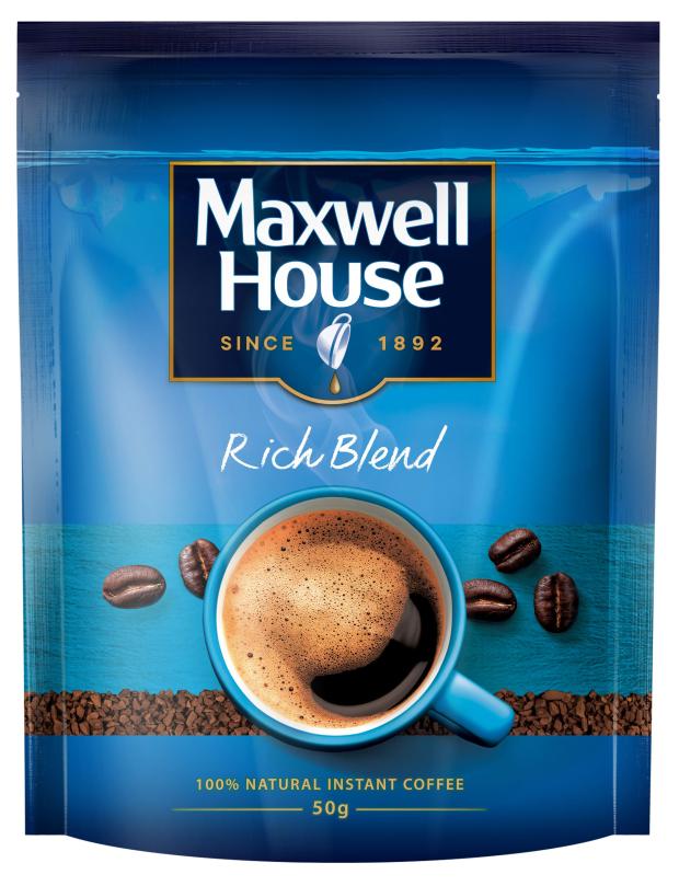 Кофе растворимый Maxwell House Rich Bland сублимированный, 50 г