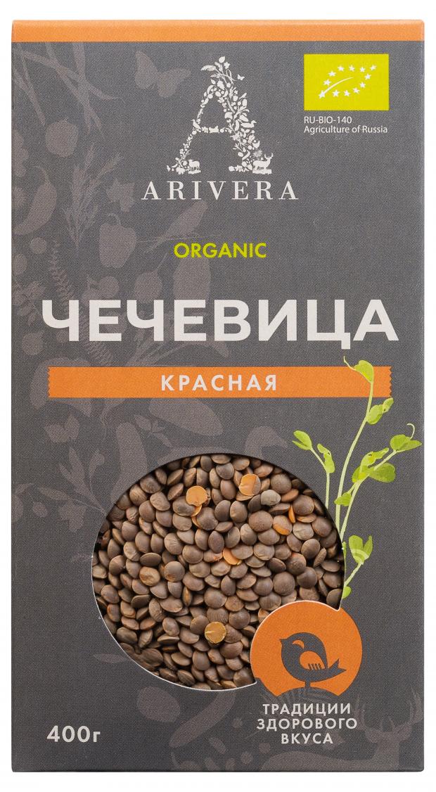 Чечевица Arivera BIO красная продовольственная, 400 г