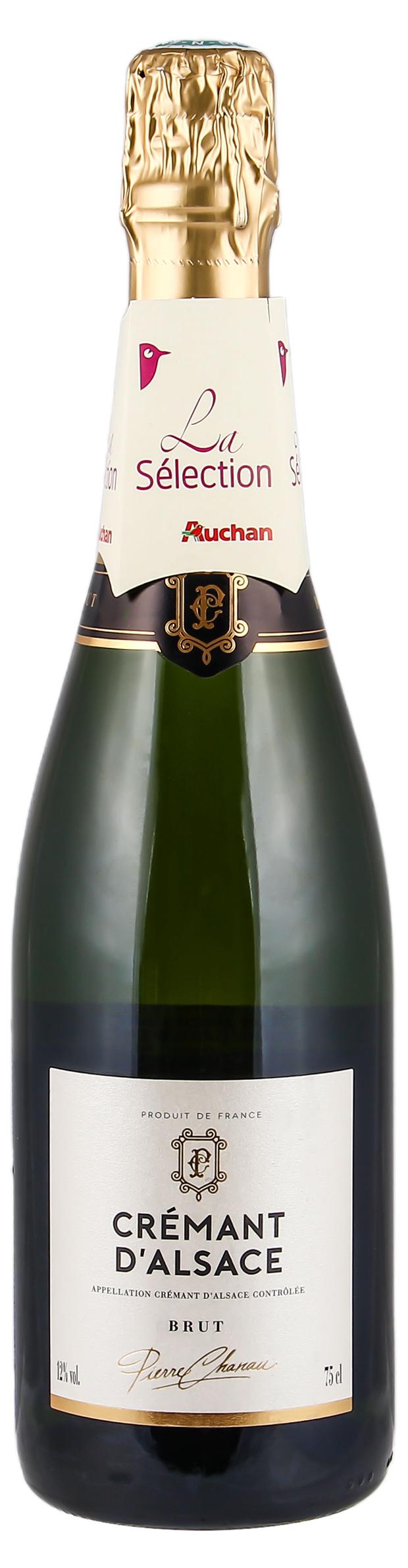 фото Игристое вино pierre chanau cremant d'alsace брют белое, 0,75 л