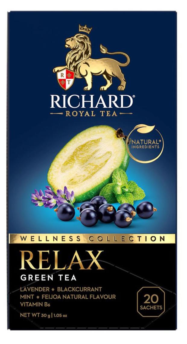 

Чай зеленый RICHARD Relax, 20 сашетов