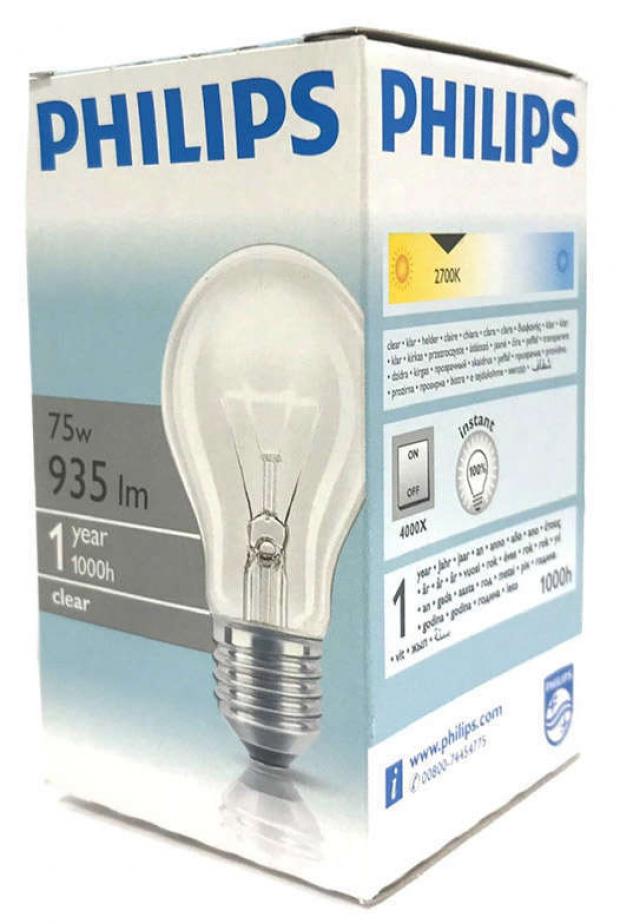 

Лампа накаливания Philips Е27 75 W