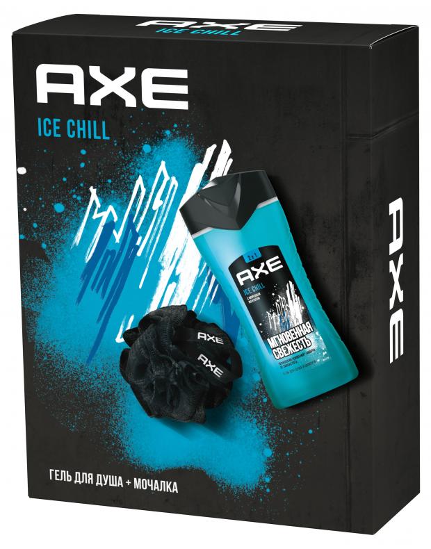 

Мужской подарочный набор Axe Ice Chill гель для душа, мочалка, 250 мл