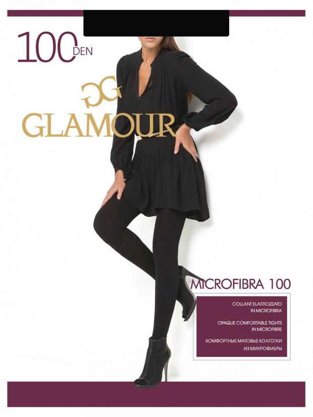 

Колготки женские Glamour Microfibra 100 Nero, размер 3