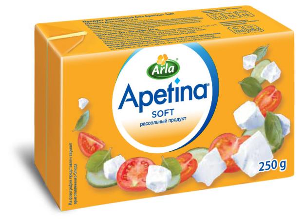 фото Сырный продукт arla apetina soft рассольный 50%, 250 г