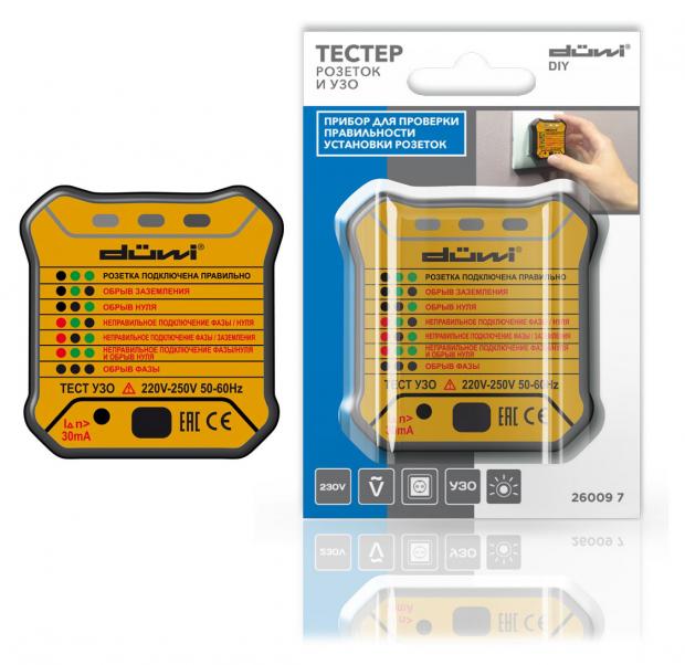 фото Тестер duwi розеток и узо