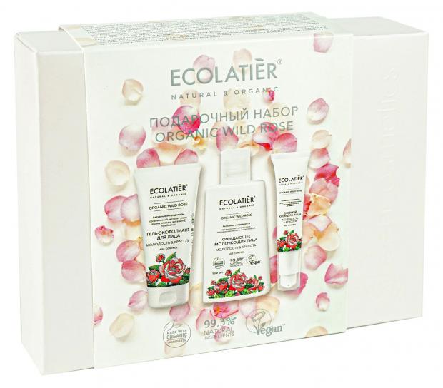 

Набор Ecolatier® Organic Wild Rose: Гель-эксфолиант для лица, молочко, дневной крем