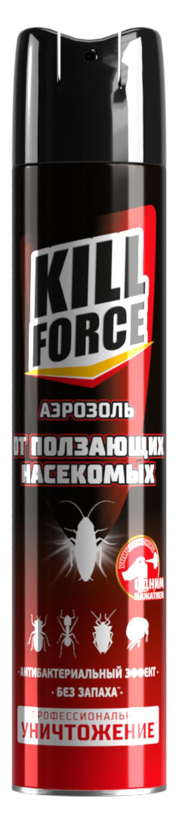 Аэрозоль инсектицидный Kill Force от ползающих, 350 мл