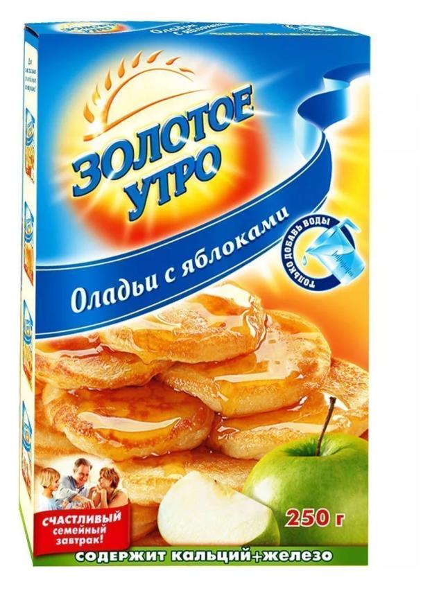 

Смесь для выпечки Золотое Утро Оладьи с яблоками, 250 г