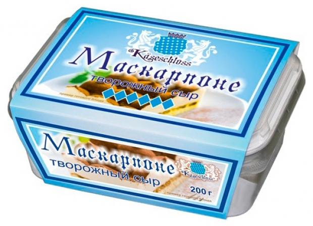 фото Сыр творожный kaseschloss mascarpone сливочный крем 70%, 200 г