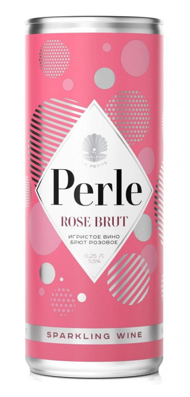 фото Игристое вино perle rose brut розовое брют россия, 0,25 л