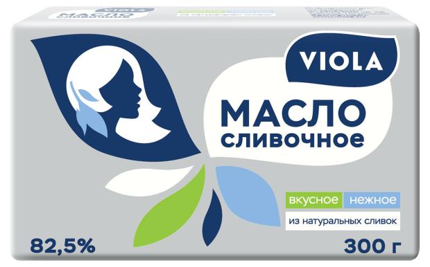 фото Масло сладкосливочное viola 82,5%, 300 г