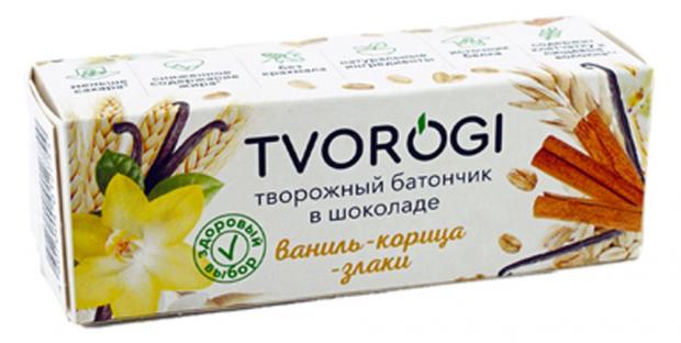 фото Сырок творожный tvorogi ваниль-корица-злаки глазированный 15%, 45 г