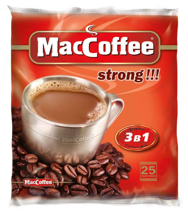 

Напиток кофейный MacCoffee Strong растворимый 3в1, 25х16 г