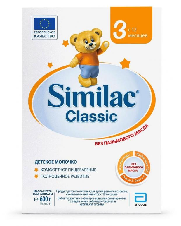 

Смесь сухая молочная Similac Classic 3 для детей от 12 мес., 600 г