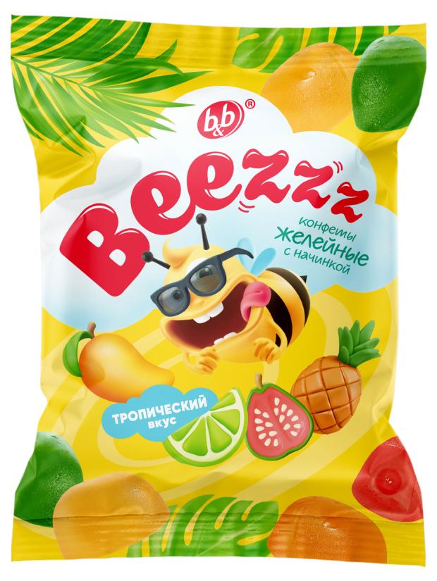 

Конфеты Beezzz тропический вкус микс желейные с начинкой, 250 г