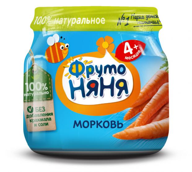 

Пюре «ФрутоНяня» из моркови с 4 мес., 80 г