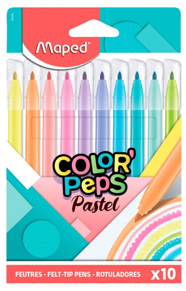 фото Фломастеры maped pastel, 10 цветов