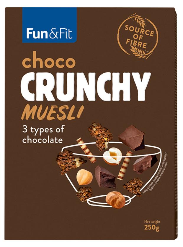 

Мюсли Fun&Fit с шоколадом, 250 г