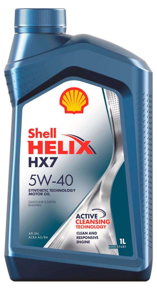 фото Масло моторное shell helix hx7 5w40 полусинтетическое, 1 л