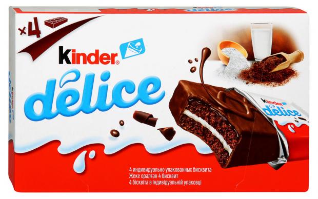 

Пирожное Kinder Delice бисквитное, 156 г