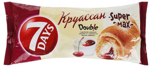 

Круассан 7Days Double Super Max с кремом ваниль вишня, 110 г