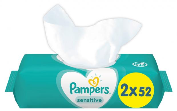 фото Влажные салфетки детские pampers sensitive, 104 шт.