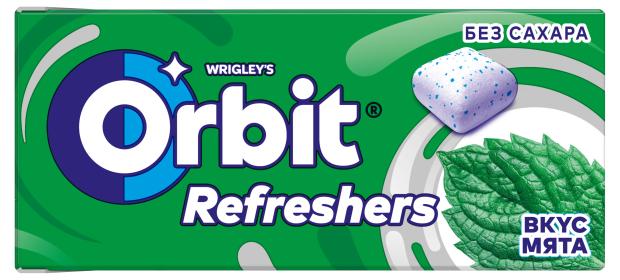 фото Резинка жевательная orbit refreshers со вкусом мяты без сахара, 16 г