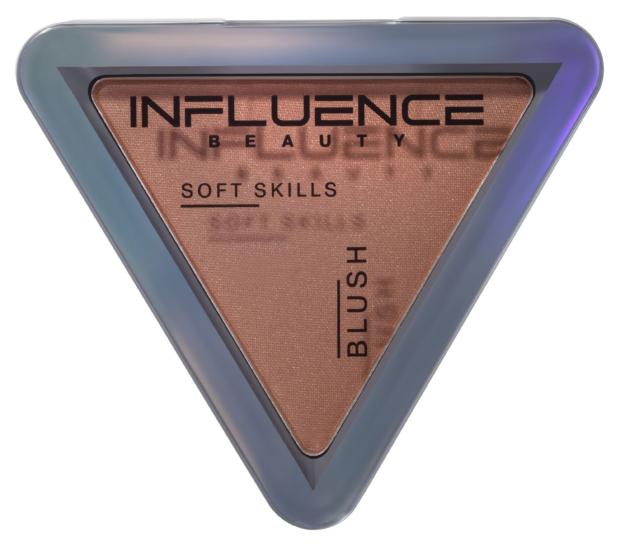 фото Румяна influence beauty soft skills компактные тон 01 бежевый с сиянием, 3 г