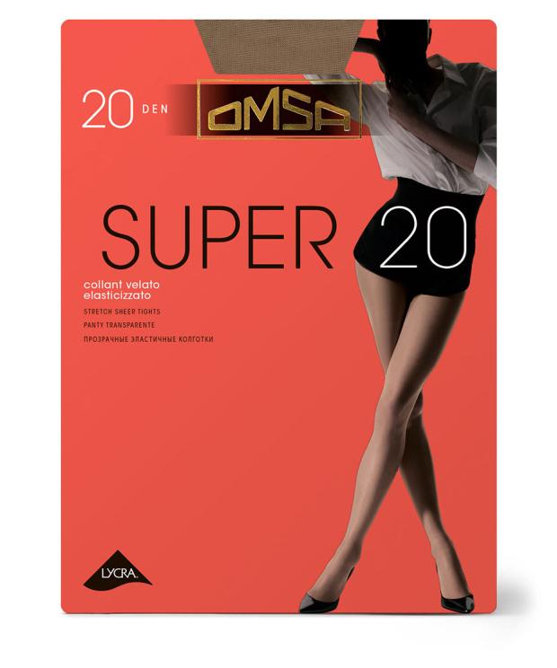 фото Колготки женские omsa super 20 caramello, р. 3