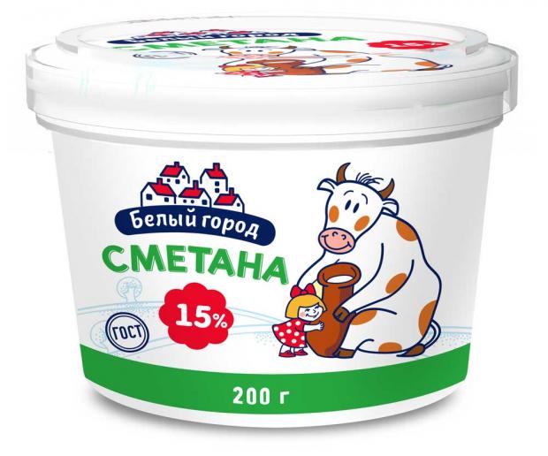 

Сметана «Белый город» 15%, 180 г